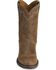 Image #4 - Justin Men's Stampede Roper Performance Western Boots - Round Toe, Bay Apache, hi-res