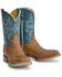 Image #1 - Tin Haul Men's Lightning Bolt Western Boots - Broad Square Toe, Brown, hi-res