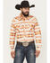 Image #1 - Rock & Roll Denim Men's Southwestern Long Sleeve Snap Stretch Western Shirt, Multi, hi-res