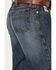 Image #4 - Cinch Men's White Label Relaxed Fit Denim Jeans Dark Stonewash Denim Jeans, No Color, hi-res