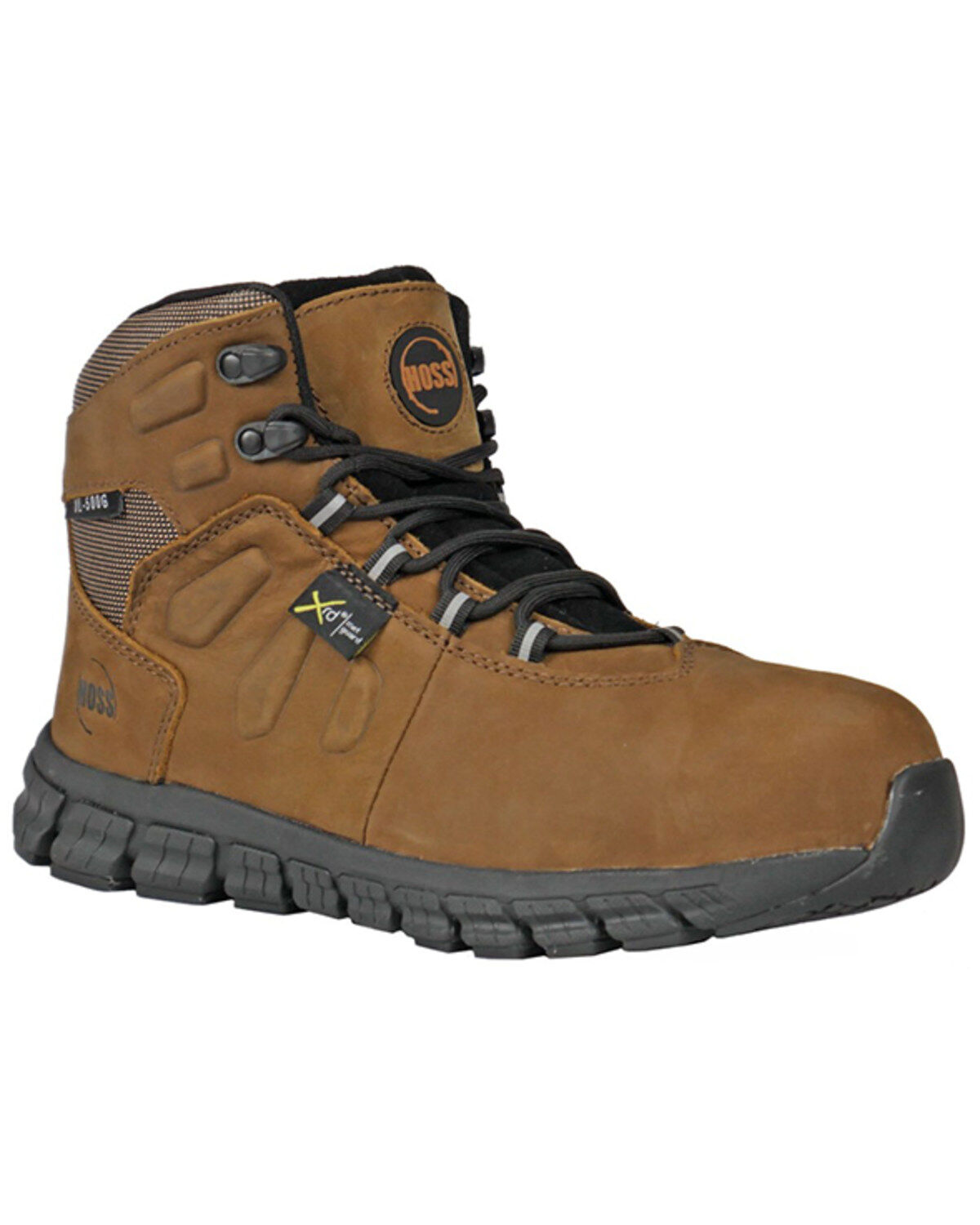 Image #1 - Hoss Men's Tikaboo Ultra Light Lace-Up Work Boots - Composite Toe, Brown, hi-res