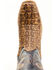 Image #6 - El Dorado Men's Exotic American Alligator Western Boots - Square Toe, Brown, hi-res