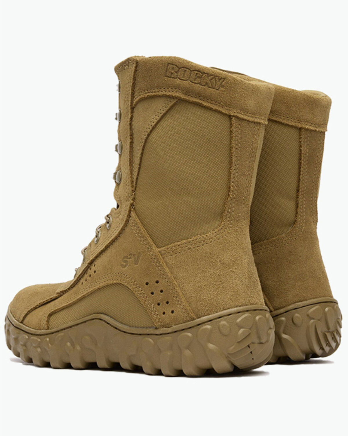 Image #4 - Rocky Men's 8" S2V Tactical Military Boots - Soft Toe, Tan, hi-res