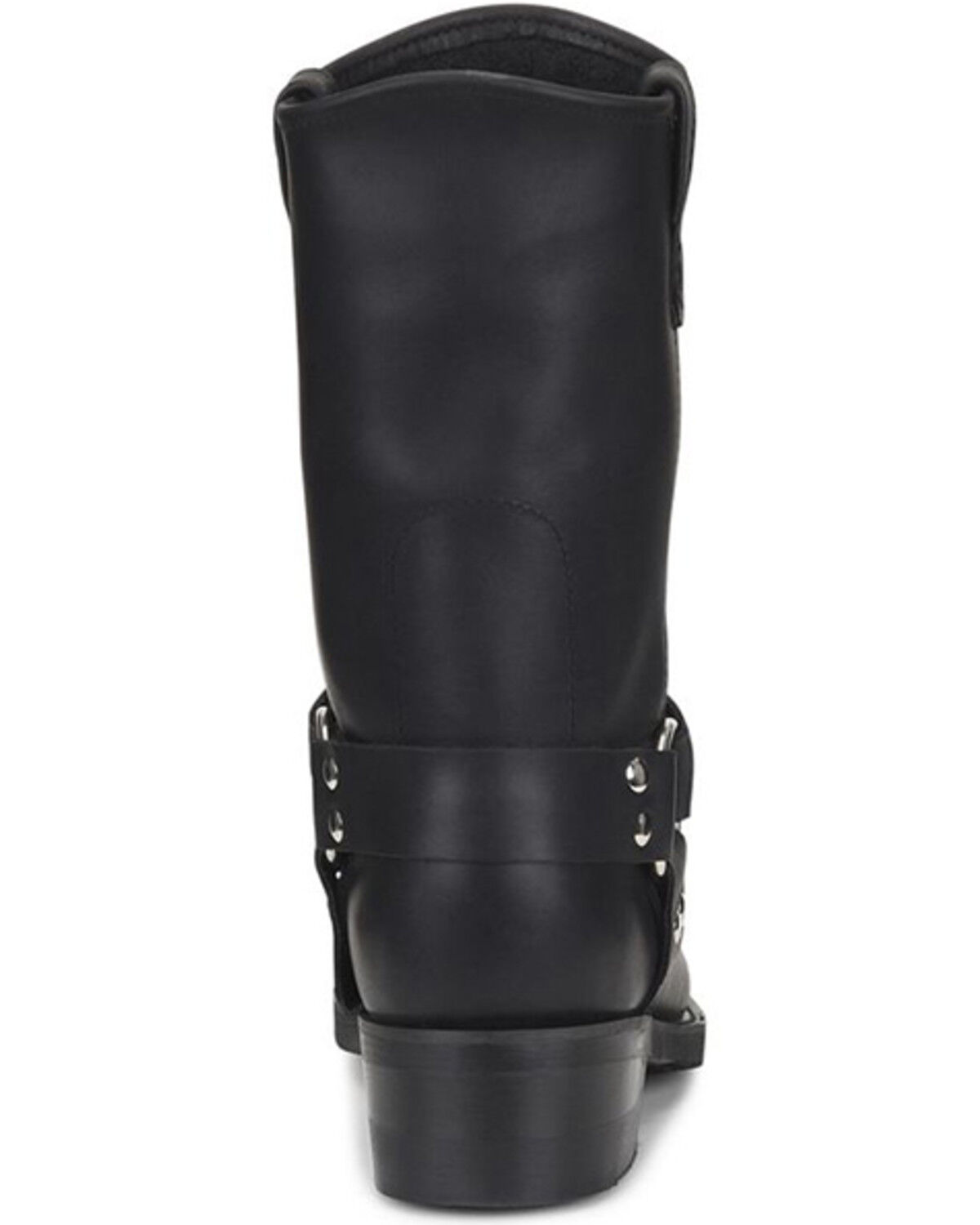 Image #5 - Double-H Men's Road Warrior 10" Motorcycle Boots, Black, hi-res