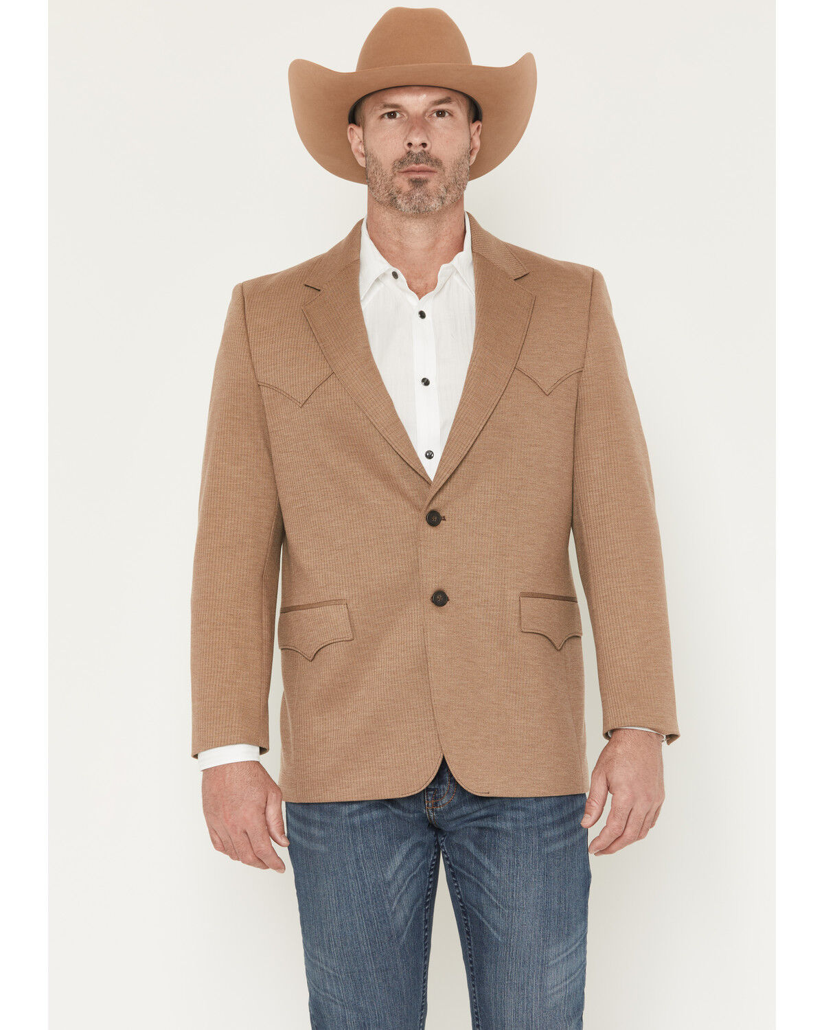 Image #1 - Circle S Men's Plano Sportcoat, Camel, hi-res