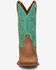 Image #4 - Justin Women's.Outlaw Ryley Performance Western Boots - Broad Square Toe, Tan/turquoise, hi-res