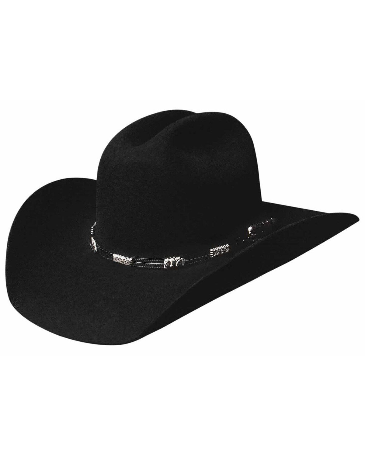 Image #1 - Bullhide Rockford 4X Premium Wool Felt Cowboy Hat, Black, hi-res