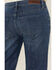 Image #4 - Rock & Roll Denim Women's Dark Wash Mid Rise Hem Stitched Trouser Stretch Denim Jeans, Dark Wash, hi-res