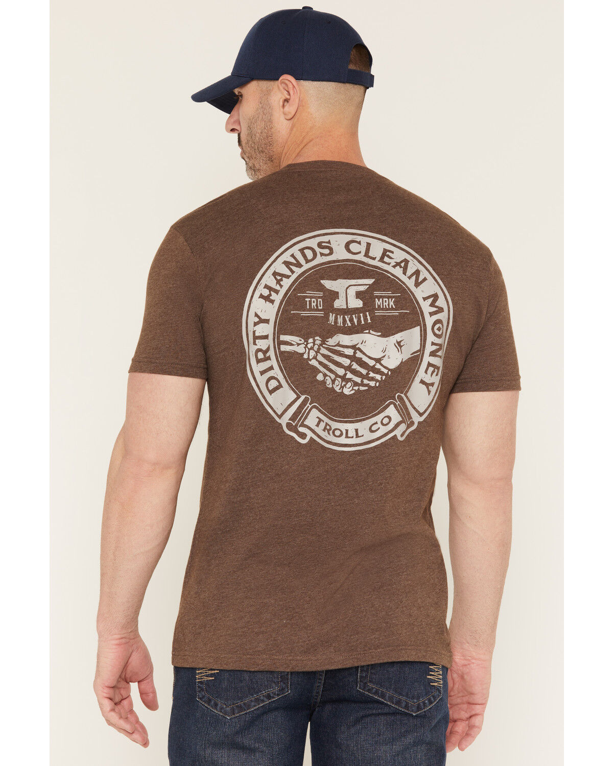Image #1 - Troll Co Men's Haggler Short Sleeve Graphic T-Shirt, Brown, hi-res