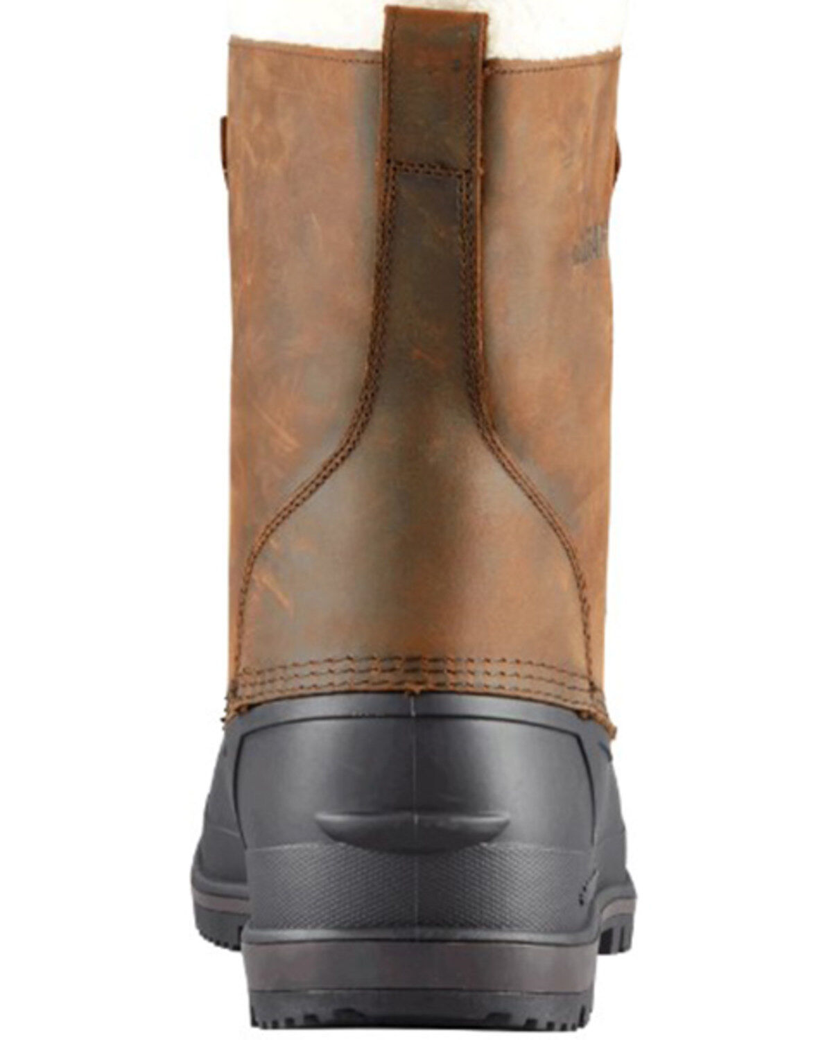 Image #3 - Baffin Men's Brown Canada Waterproof Faux Fur Leather Tundra Work Boots - Soft Toe, Brown, hi-res