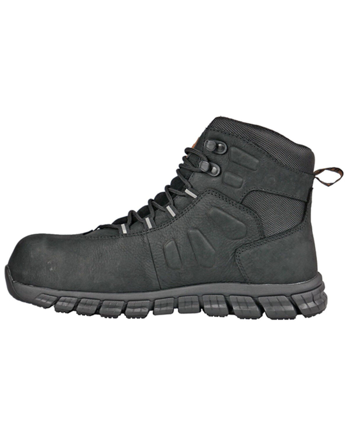 Image #3 - Hoss Men's Tikaboo Ultra Light Lace-Up Work Boots - Composite Toe, Black, hi-res