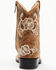 Image #5 - Shyanne Toddler Girls' Little Bitty Lasy Western Boots - Broad Square Toe, Brown, hi-res