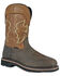 Image #1 - Hoss Men's Showdown 11" Wellington Western Work Boots - Composite Toe, Brown, hi-res