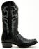 Image #2 - El Dorado Men's Exotic American Alligator Western Boots - Square Toe, Black, hi-res
