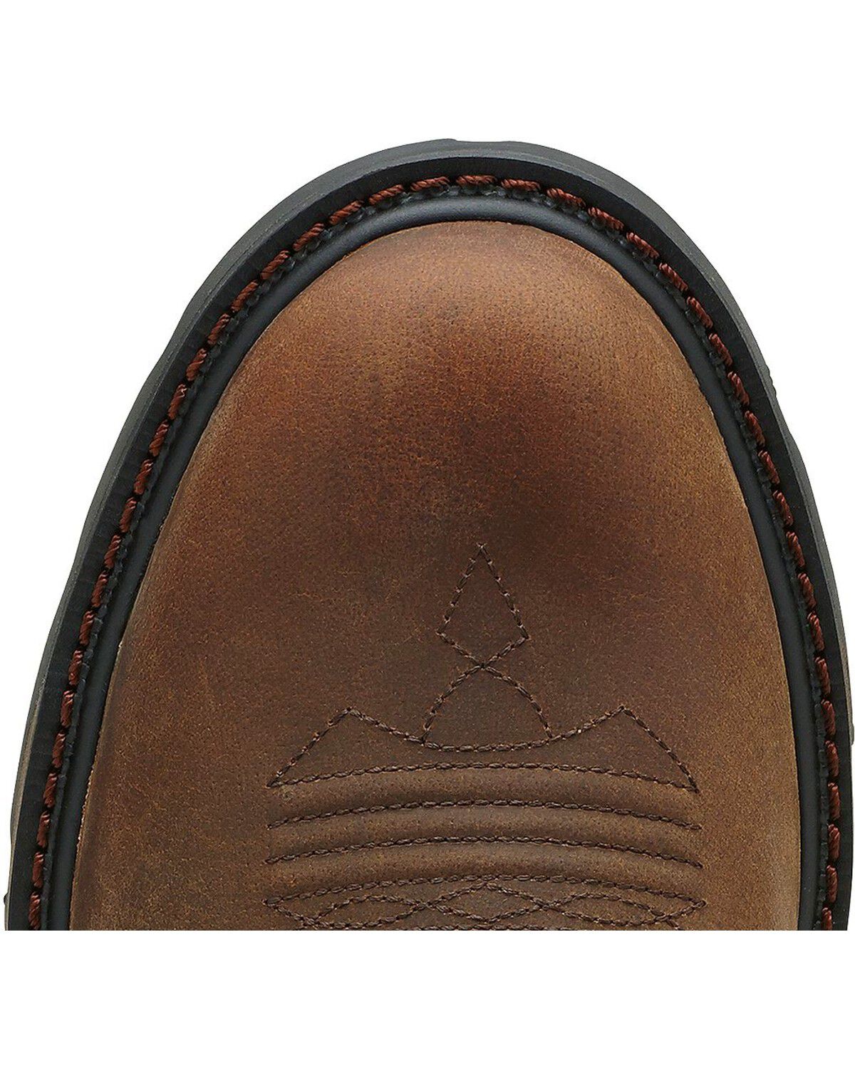 Image #4 - Ariat Men's Groundbreaker Pull On Work Boots - Soft Toe, Brown, hi-res