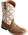 Image #1 - Twisted X Kid's Top Hand Western Boots - Square Toe, Brown, hi-res