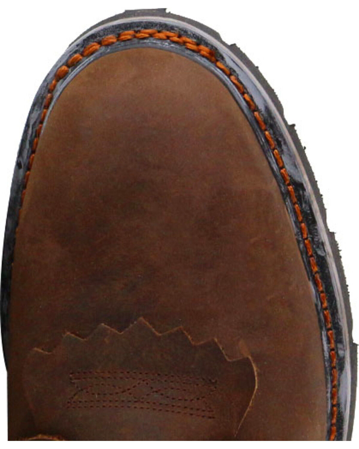 Image #6 - Cody James Men's 8" Mustang Waterproof Lace-Up Kiltie Work Boots - Soft Toe, Brown, hi-res