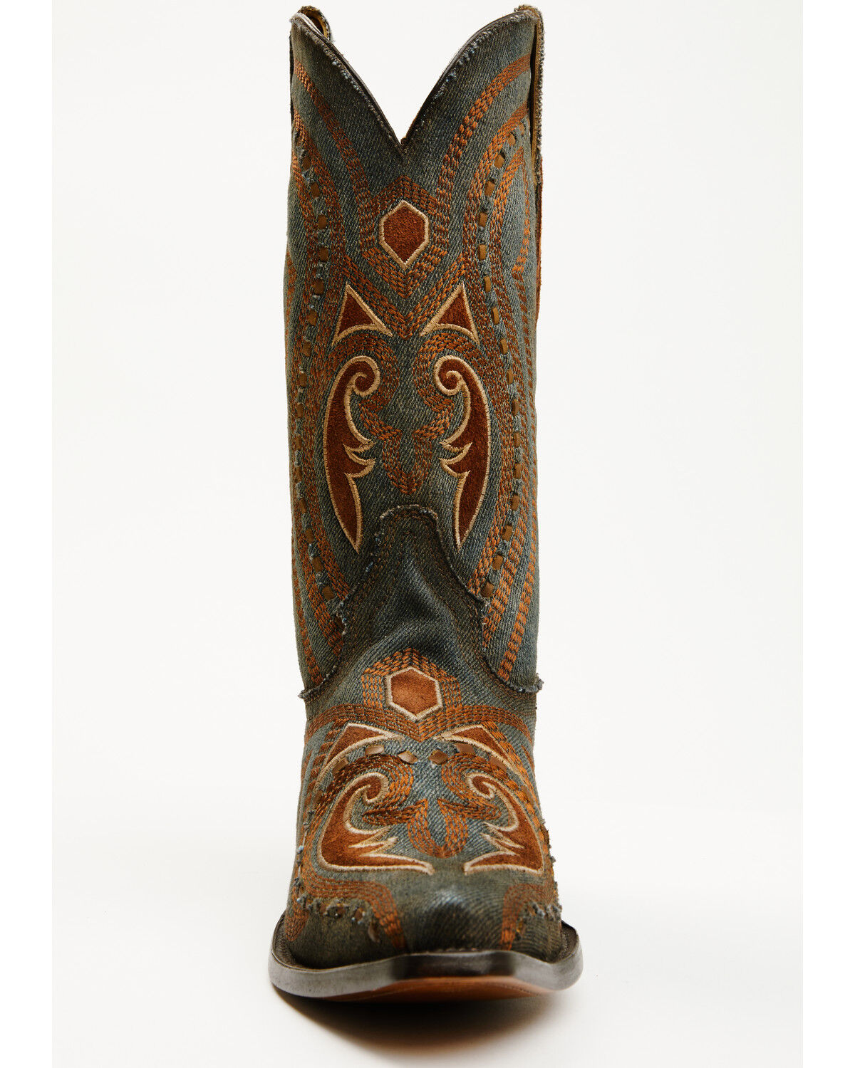 Image #4 - Corral Men's Denim Western Boots - Snip Toe, Blue, hi-res