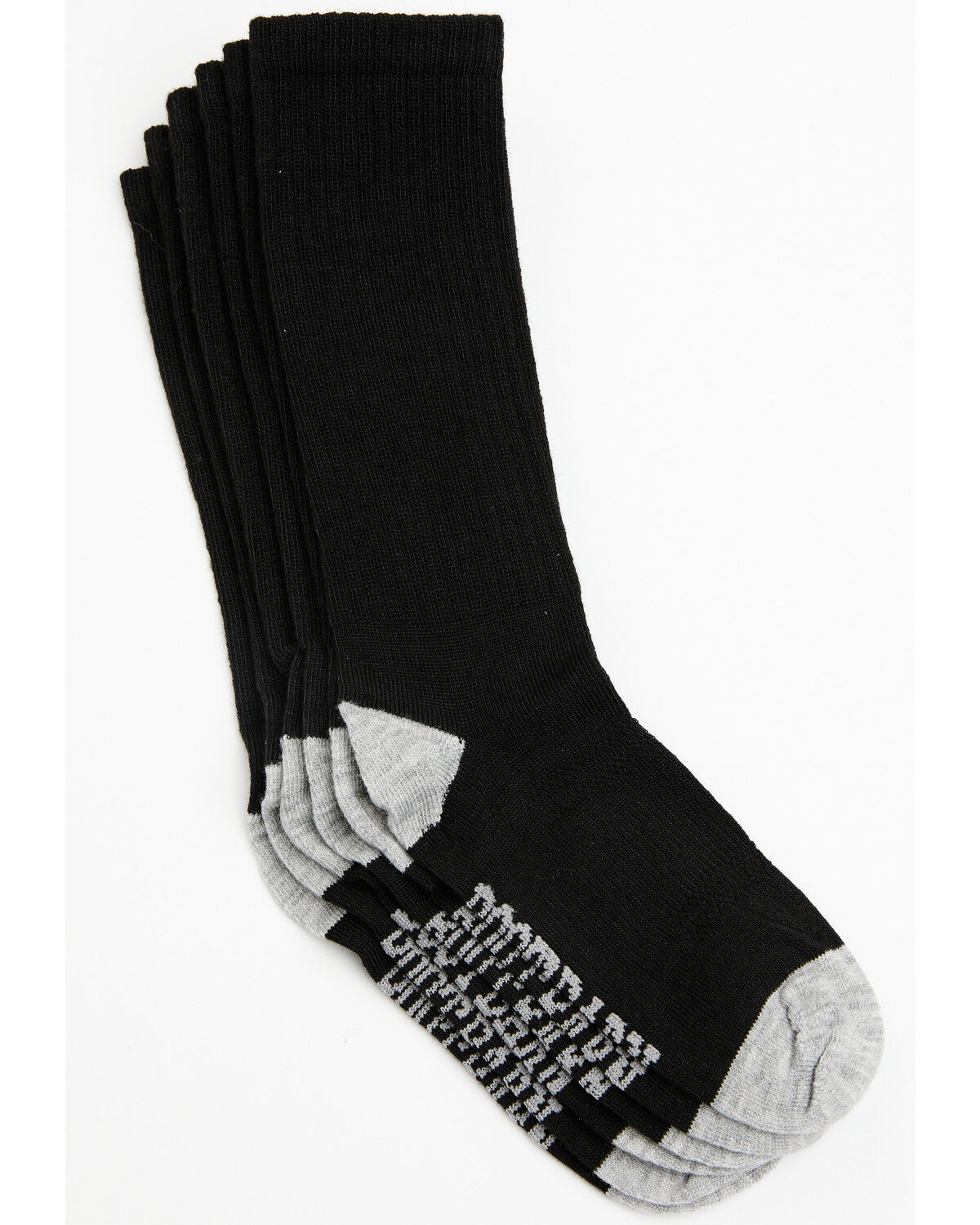 Image #1 - Boot Barn Boys' Over The Calf Socks - 3 Pack, Black, hi-res
