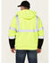 Image #4 - Hawx Men's High Vis Hooded Jacket, Yellow, hi-res