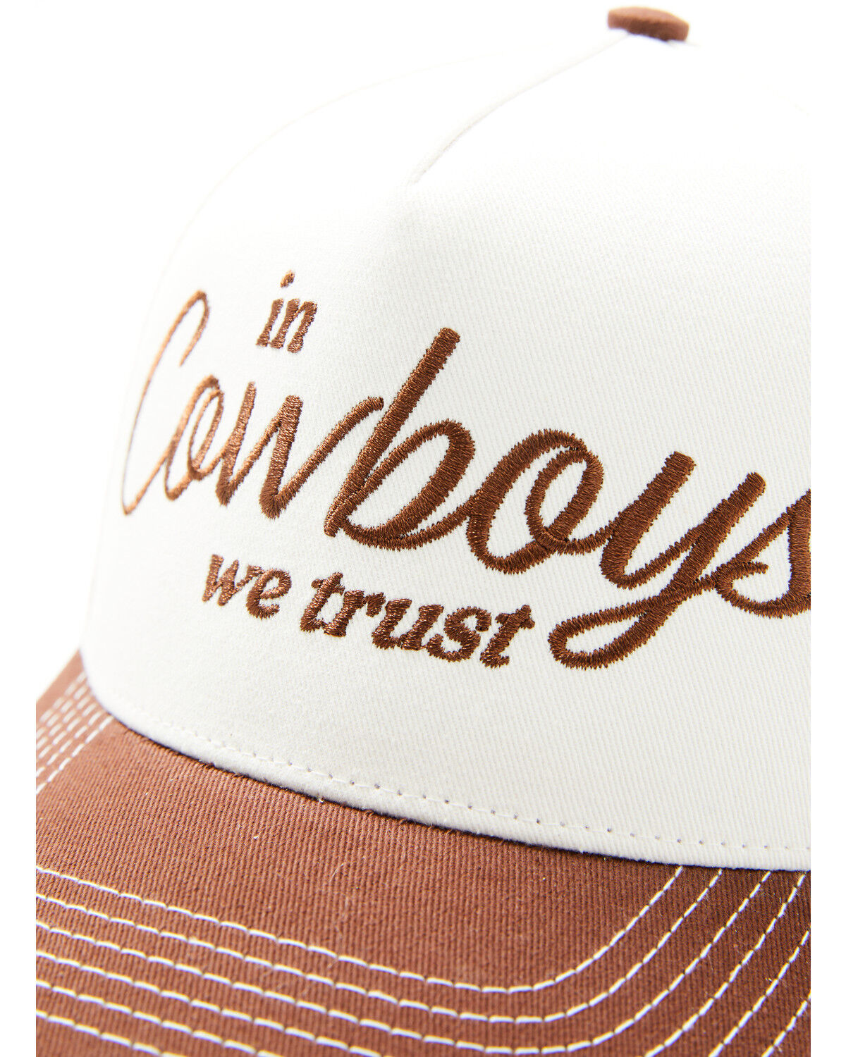 Image #2 - Shyanne Women's In Cowboys We Trust Ball Cap, Dark Brown, hi-res