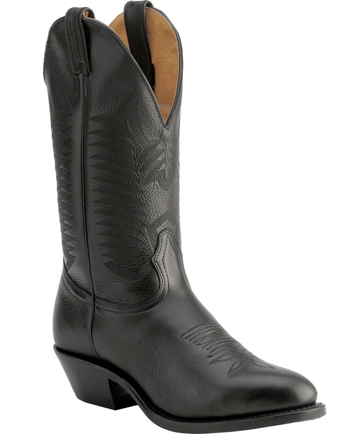 Image #1 - Boulet Men's Western Boots - Round Toe, Black, hi-res