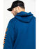 Image #5 - Hawx&reg; Men's Logo Sleeve Performance Fleece Hooded Work Sweatshirt - Big & Tall, Blue, hi-res