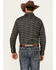 Image #4 - Rock & Roll Denim Men's Long Horn Print Long Sleeve Snap Stretch Western Shirt, Brown, hi-res