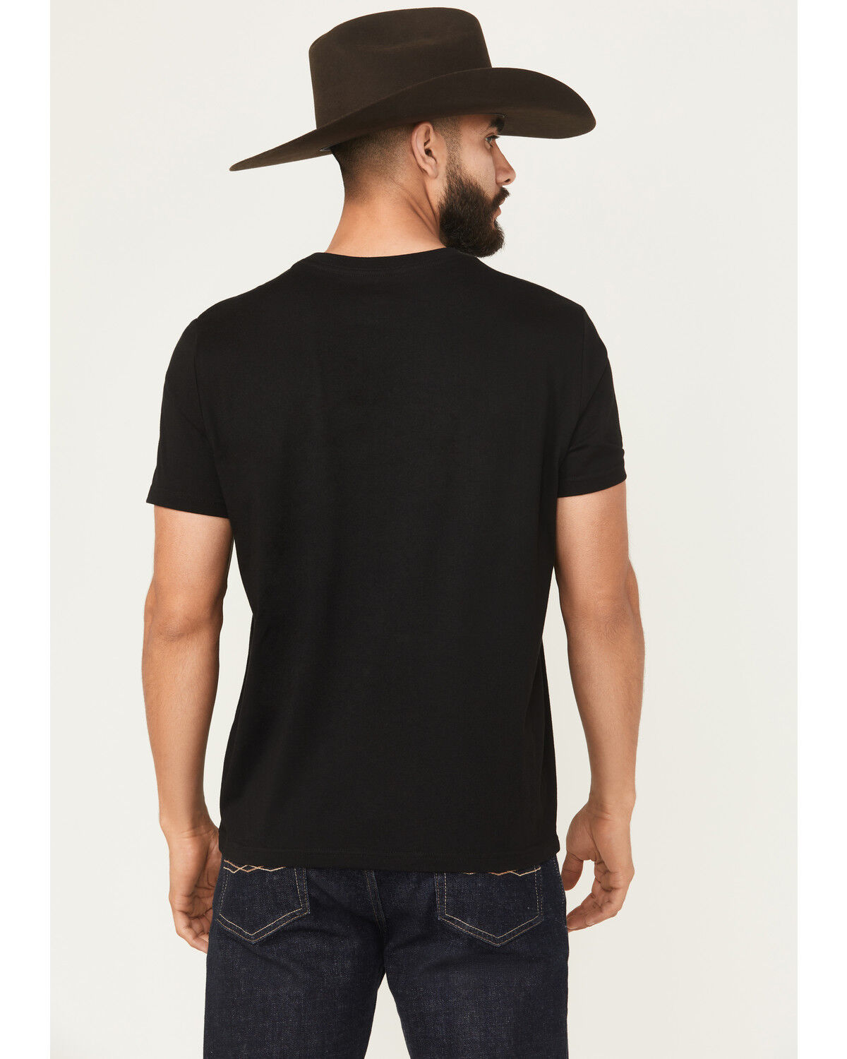 Image #4 - Panhandle Slim Men's Cowboy Short Sleeve Graphic T-Shirt, Black, hi-res