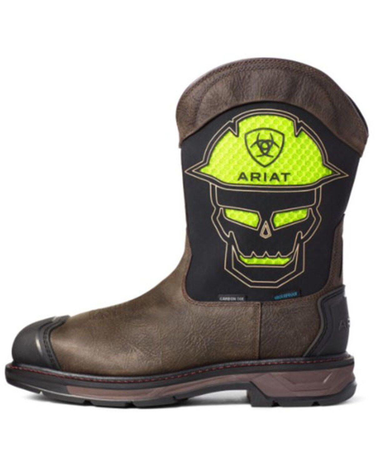 Image #2 - Ariat Men's VentTEK WorkHog&reg; Skull Western Work Boots - Carbon Toe, Brown, hi-res