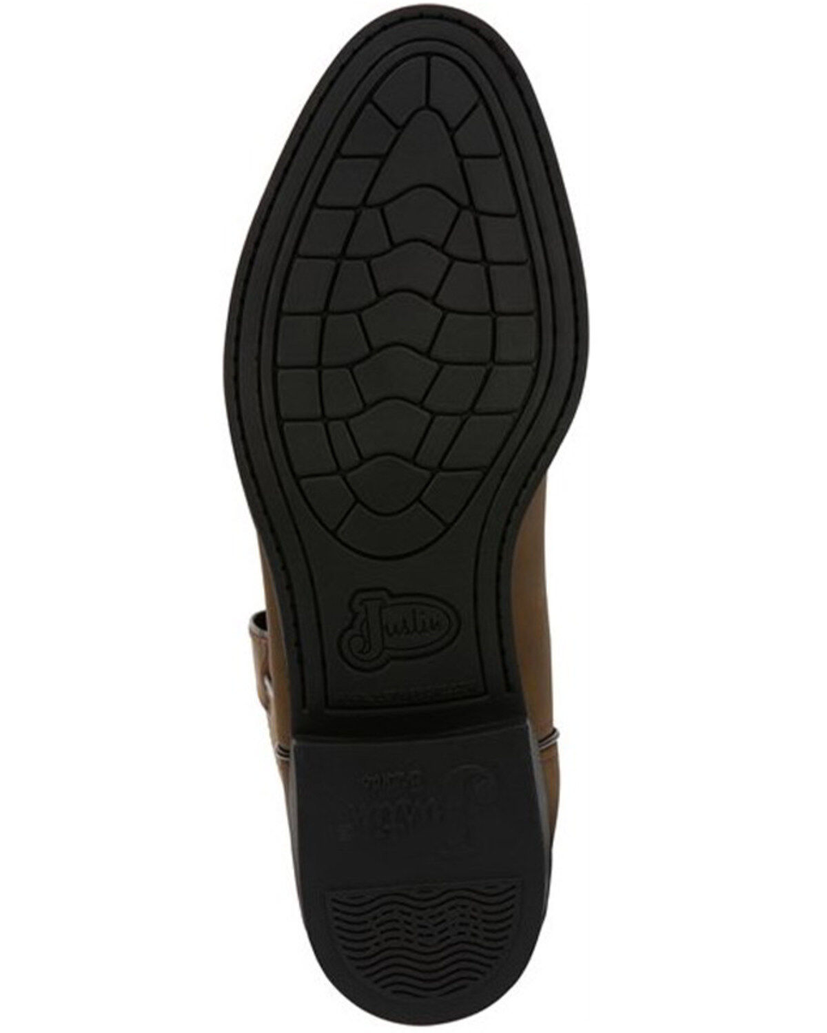Image #7 - Justin Men's Basics Roper Western Boots - Medium Toe, Bay Apache, hi-res