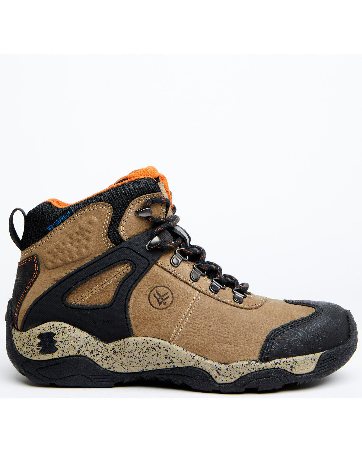 Image #2 - Hawx Men's 5" Talon 2 Deep Taupe Waterproof Lace-Up Hiking Work Boots - Soft Toe, Taupe, hi-res