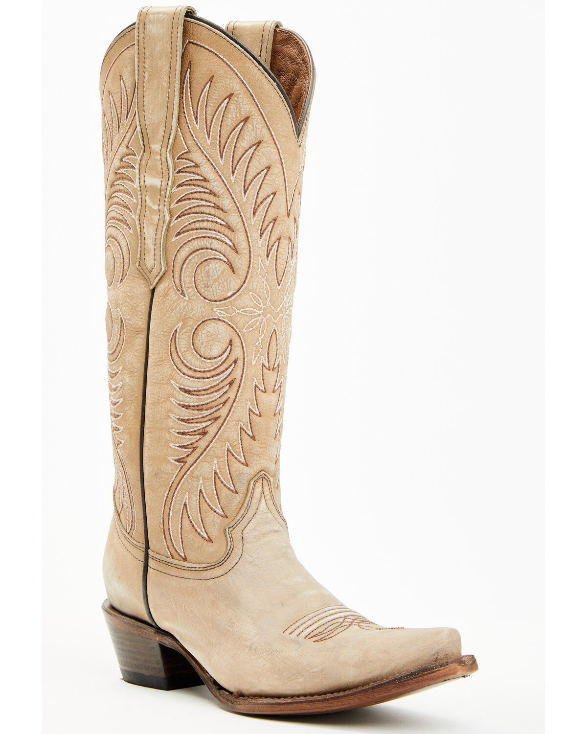 Image #1 - Circle G Women's Tall Western Boots - Snip Toe, Sand, hi-res