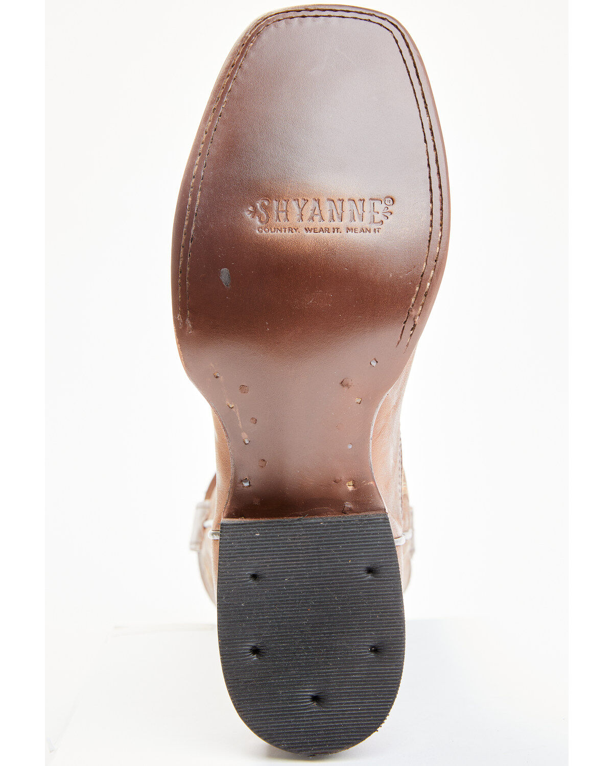 Image #7 - Shyanne Women's Jeannie Western Boots - Broad Square Toe, Brown, hi-res