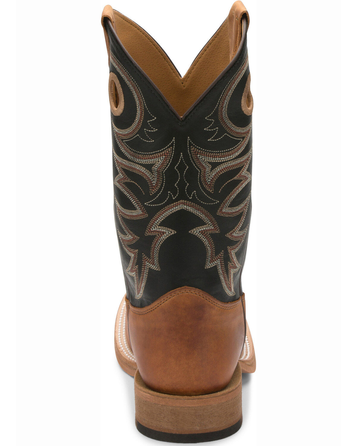 Image #4 - Justin Men's Caddo Bent Rail Performance Western Boots - Broad Square Toe, Tobacco, hi-res