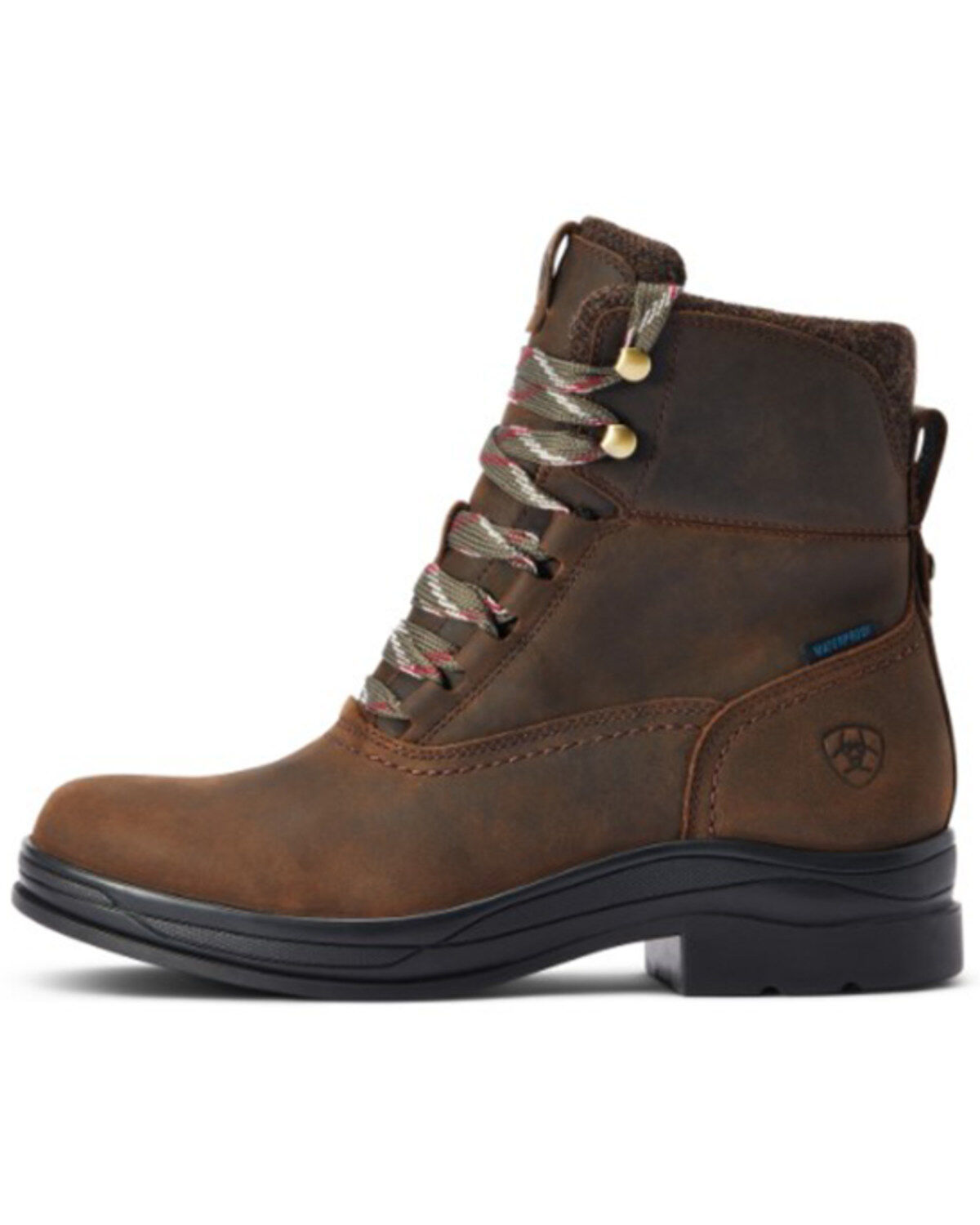 Image #2 - Ariat Women's Harper Waterproof Lace-Up English Riding Boots - Round Toe, Brown, hi-res