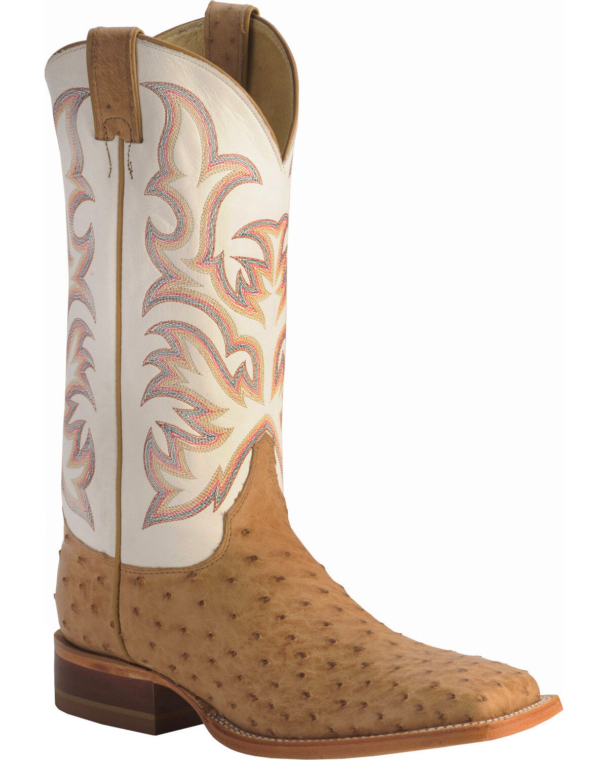Image #1 - Justin Men's AQHA Remuda Full Quill Ostrich Exotic Boots, Tan, hi-res