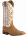 Image #1 - Justin Men's AQHA Remuda Full Quill Ostrich Exotic Boots, Tan, hi-res