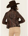 Image #1 - Mauritius Leather Women's Boot Barn Exclusive Lucky Horseshoe Leather Jacket, Brown, hi-res