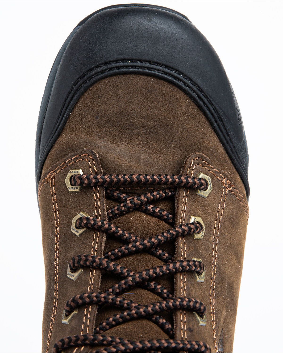 Image #6 - Hawx Men's 6" Crew Chief Lace-To-Toe Waterproof Work Boots - Composite Toe, Dark Brown, hi-res