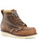 Image #1 - Carolina Men's 6" Domestic AMP USA Wedge Moc Work Boots - Steel Toe, Brown, hi-res