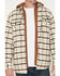Image #3 - Hawx Men's Bronson Plaid Print Insulated Hooded Flannel Shirt Jacket, Tan, hi-res