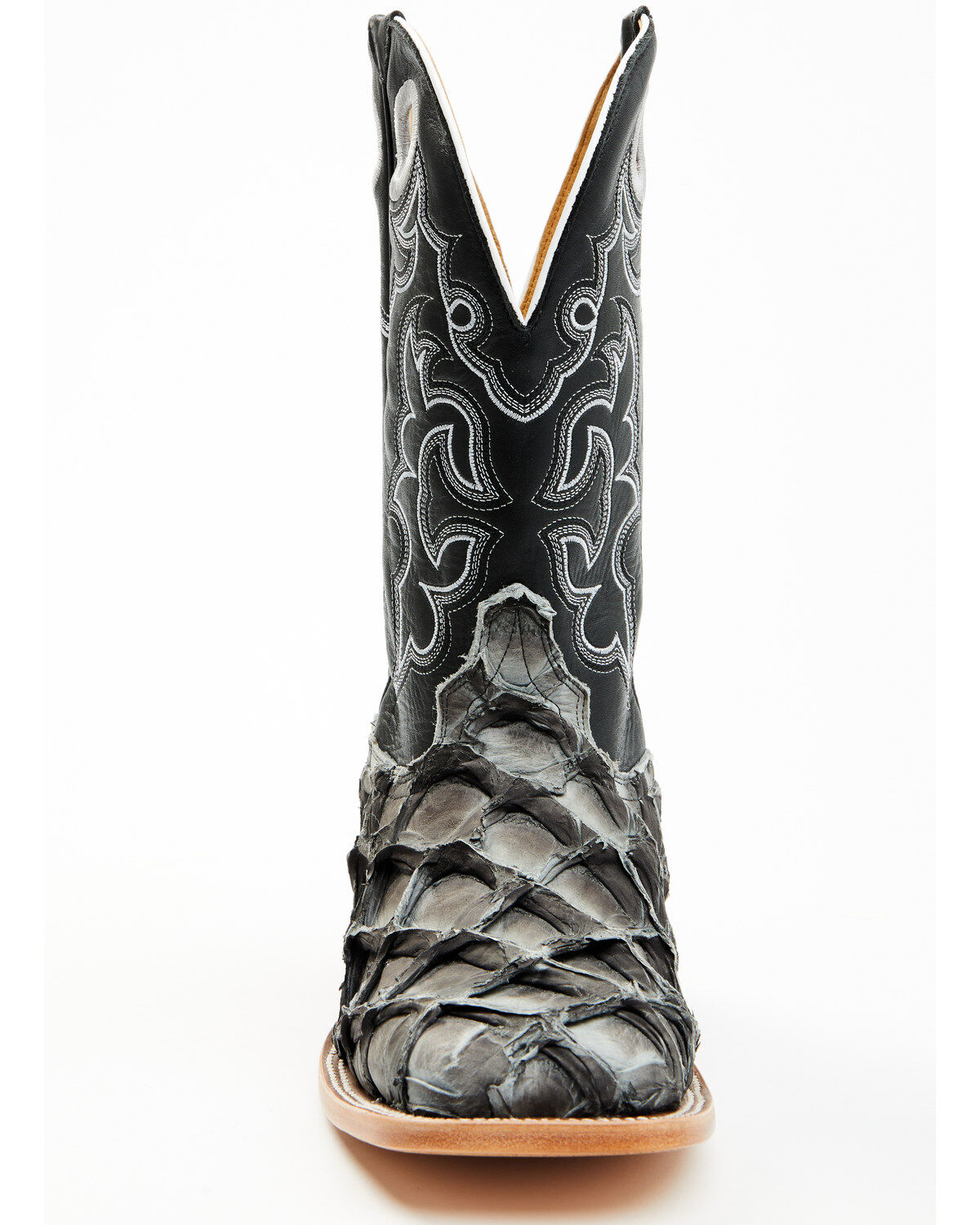 Image #4 - Cody James Men's Exotic Pirarucu Western Boots - Broad Square Toe, Black, hi-res