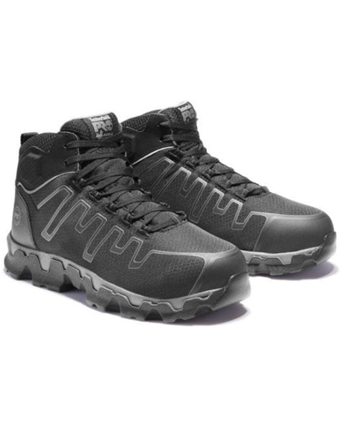 Image #1 - Timberland Pro Men's Powertrain Sport Work Shoes - Alloy Toe, Black, hi-res