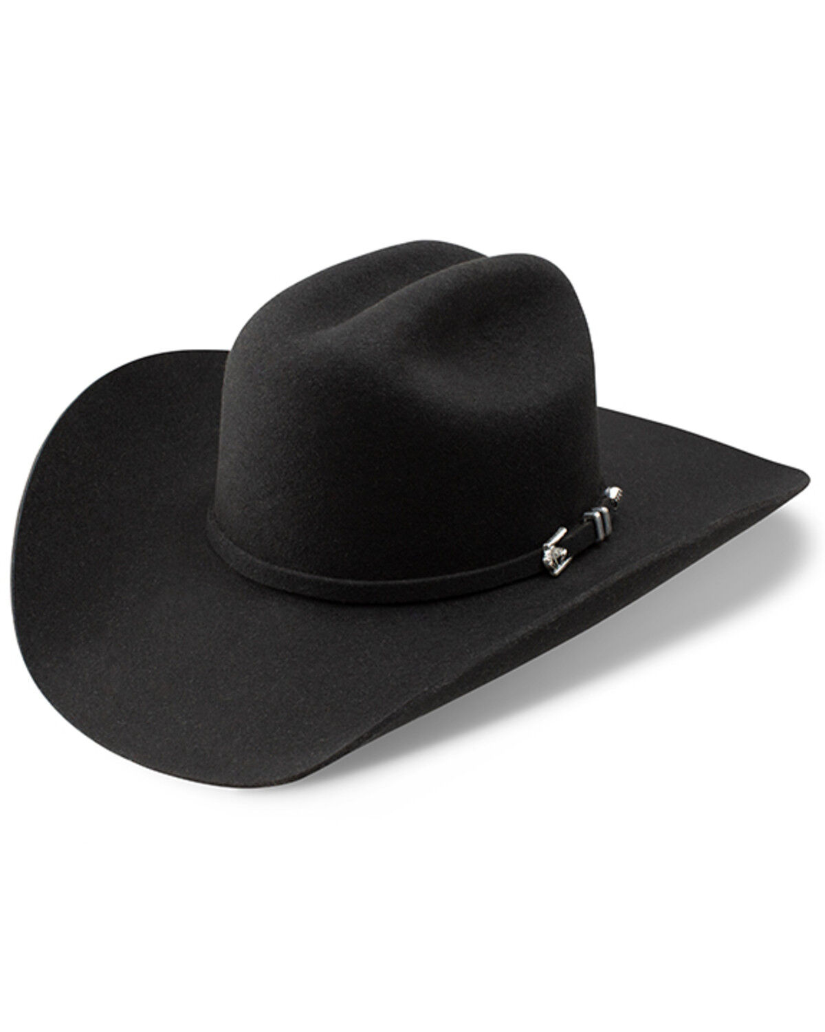 Stetson Men's Apache 4X Buffalo Felt Hat, Black, hi-res