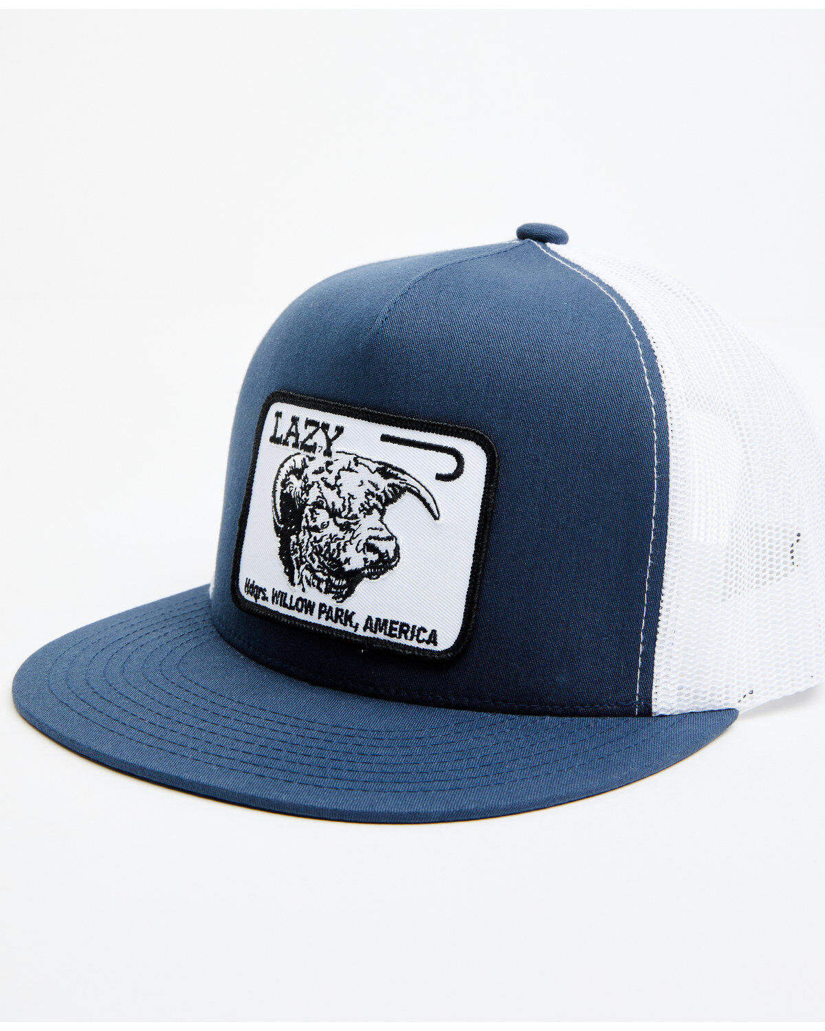 Image #1 - Lazy J Ranch Men's Willow Ball Cap, Navy, hi-res