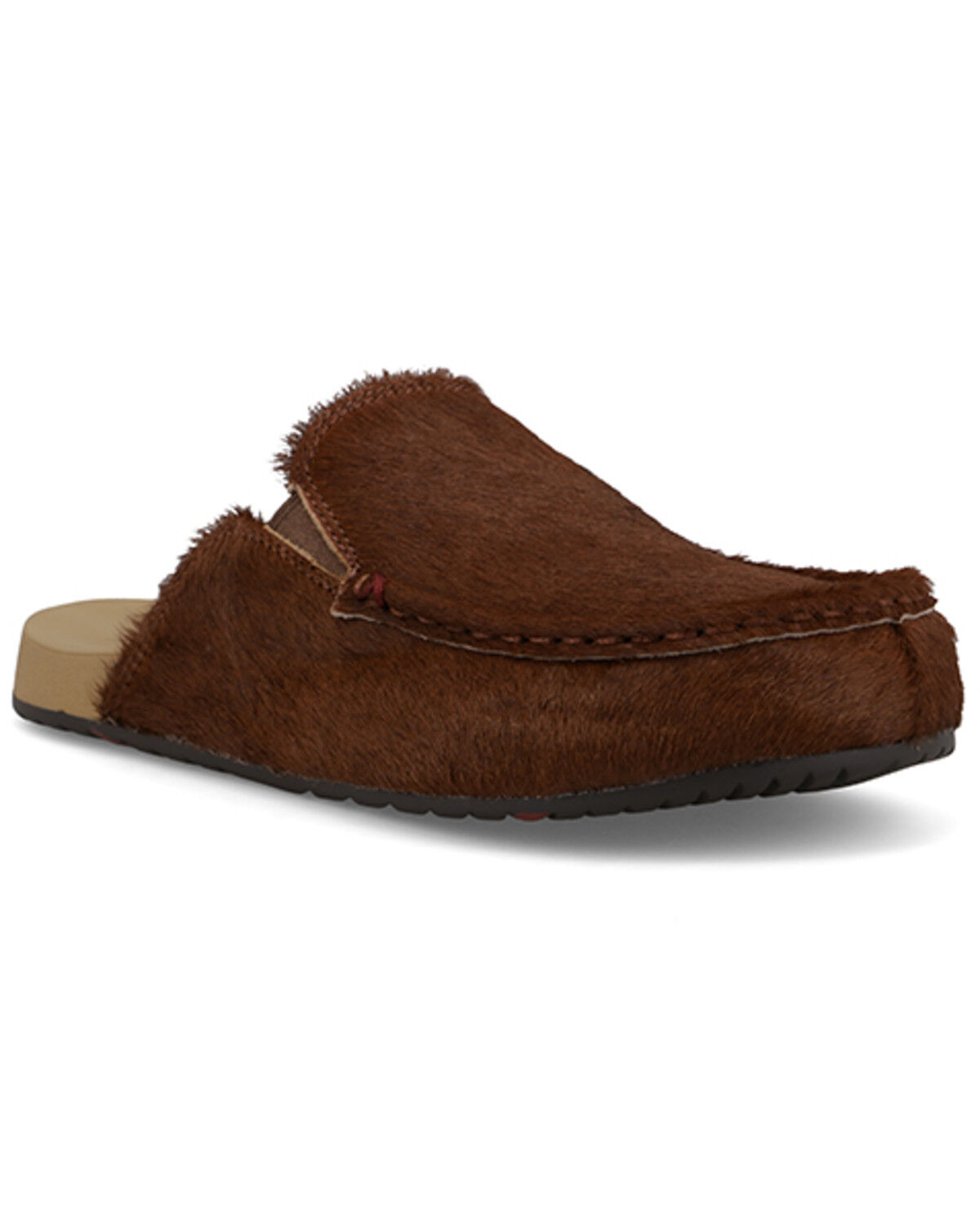 Image #1 - Twisted X Women's Cowhide Mules - Moc Toe, Dark Brown, hi-res