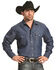 Image #2 - Wrangler Men's Denim Long Sleeve Work Shirt, Indigo, hi-res