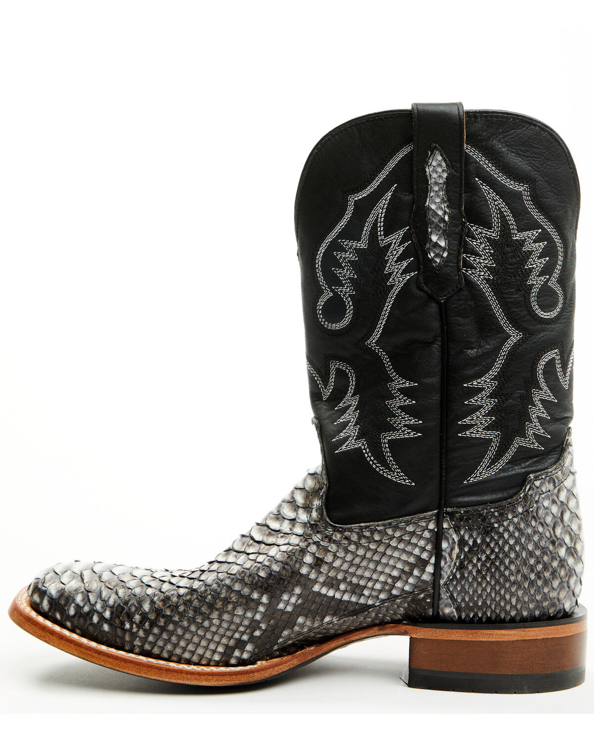 Image #3 - Cody James Men's Exotic Python Nevado Western Boots - Broad Square Toe, Black, hi-res
