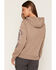 Image #4 - Carhartt Women's Sawyer Script Midweight Relaxed Fit Hoodie, Brown, hi-res